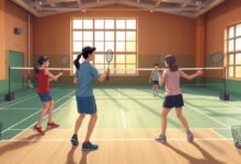 latihan bulu tangkis pemula